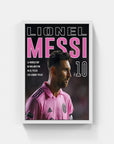 Plakat - Messi nr. 10  - Inter Miami kunst - admen.dk