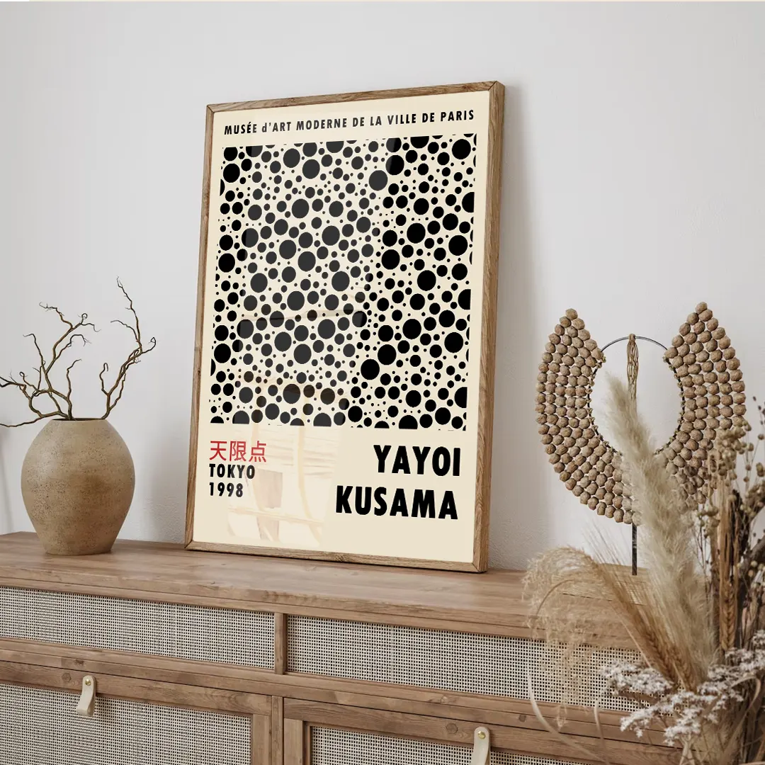 Plakat - Yayoi Kusama - Musee d'art moderne kunst - admen.dk