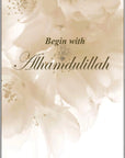 Plakat - Begin with Alhamdulliah - admen.dk