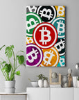 Plakat - Bitcoin cirkelformet kunst - admen.dk