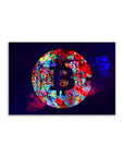 Plakat - Bitcoin colors kunst - admen.dk