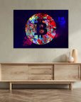 Plakat - Bitcoin colors kunst - admen.dk