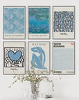 Plakat - Keith Haring blue kunst - admen.dk