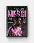 Plakat - Messi nr. 10  - Inter Miami kunst - admen.dk