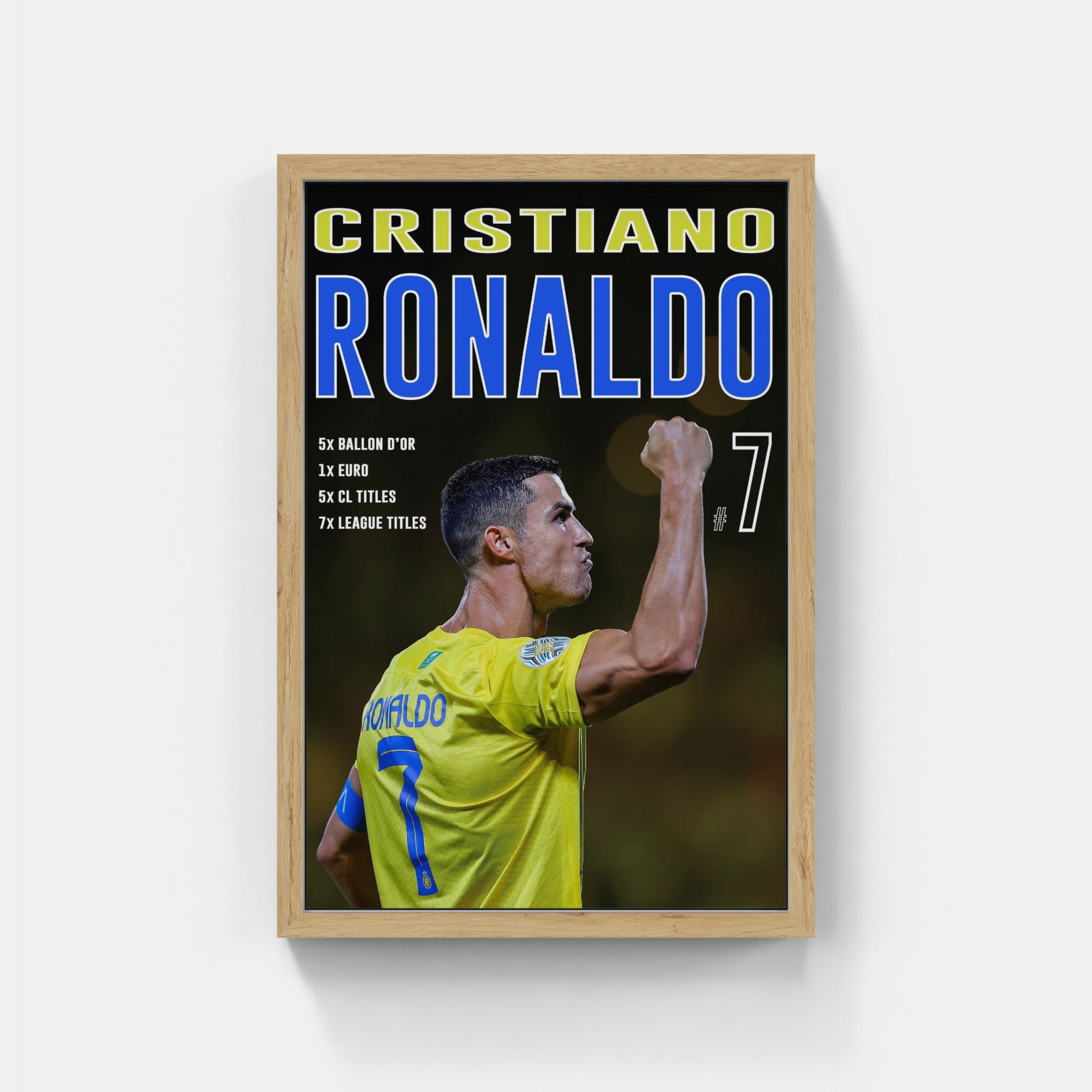 Plakat - Cristiano Ronaldo i kampgejst - admen.dk