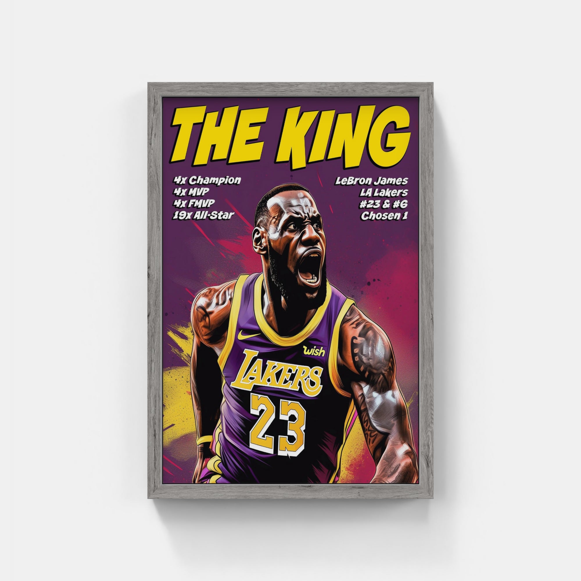 Plakat - Lebron James the king - admen.dk