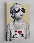 Canvas - I love life kunst - admen.dk