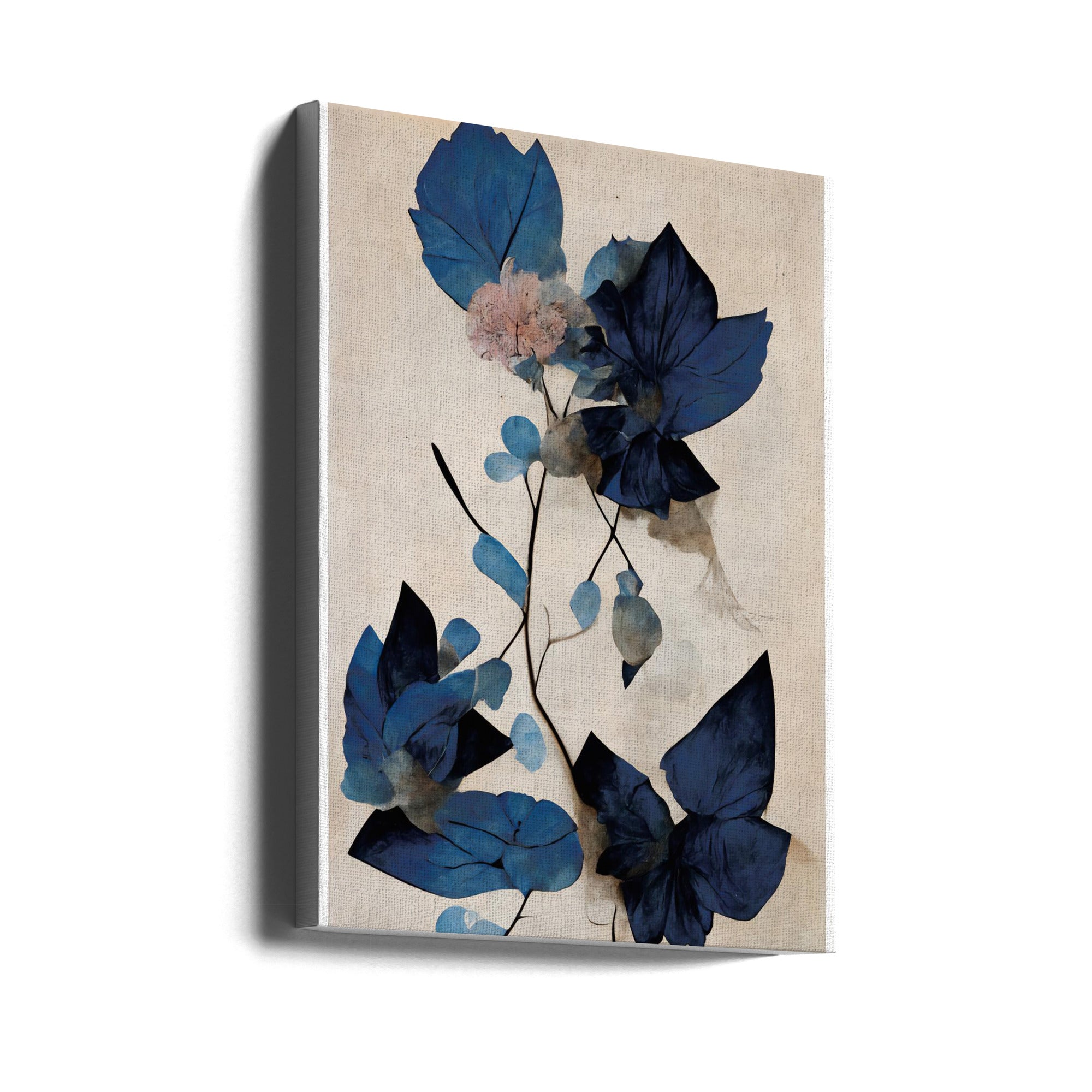 Canvas - Blue Dry Flowers