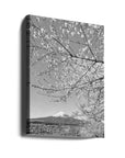 Canvas - Charming view of Mount Fuji with cherry blossoms