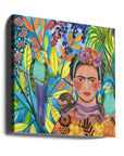 Canvas - Frida and her parrots