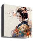 Canvas - Japan World Watercolor Painting (12)