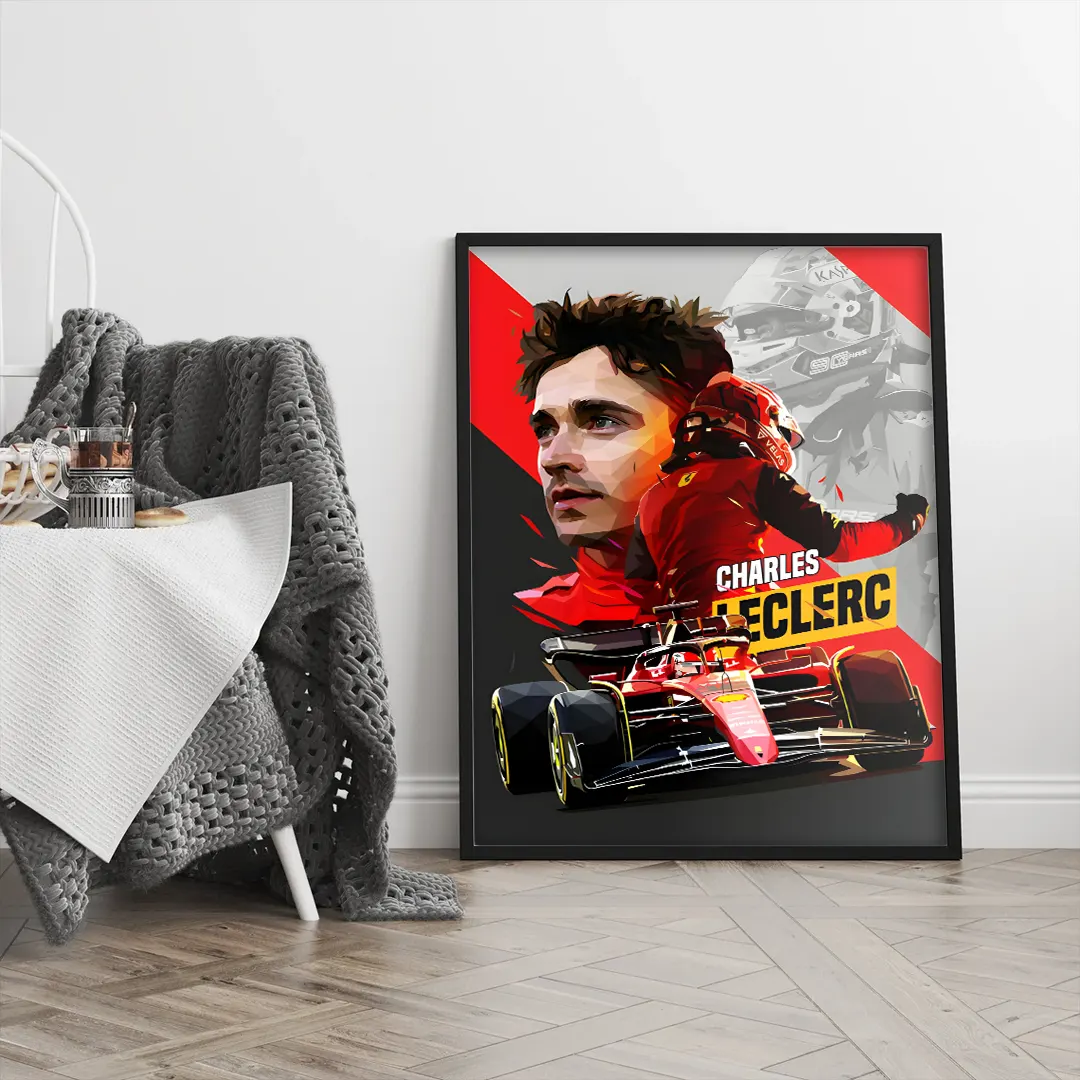 Plakat - Charles Leclerc style - admen.dk