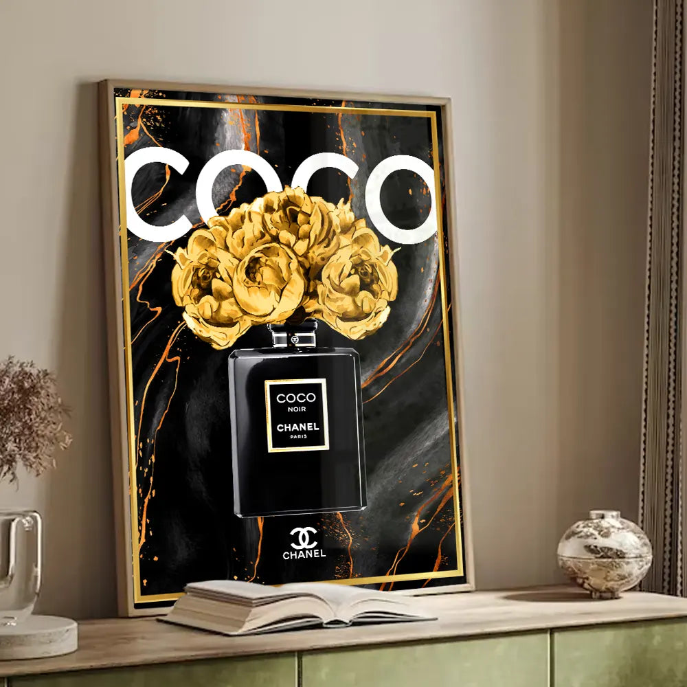 Plakat - Coco Noir Chanel kunst - admen.dk