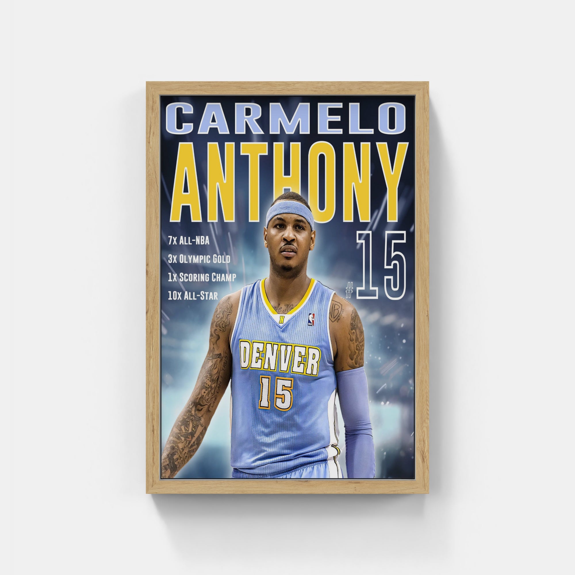 Plakat - Carmelo Anthony nr. 15 - admen.dk