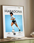 Plakat - Diego Maradona grafisk look - admen.dk