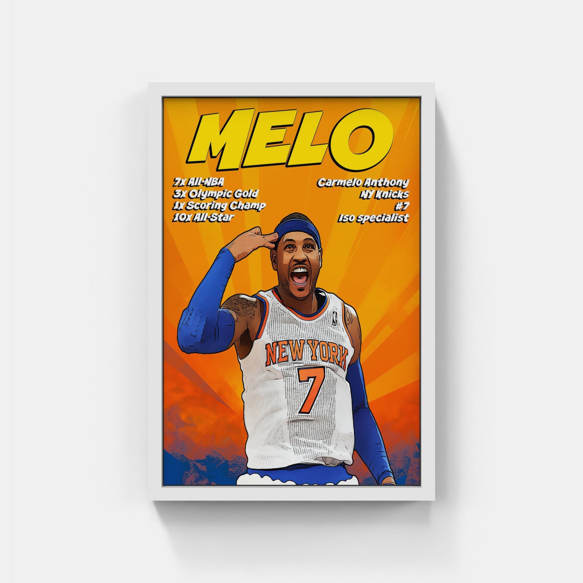 Plakat - Carmelo Anthony Melo - admen.dk