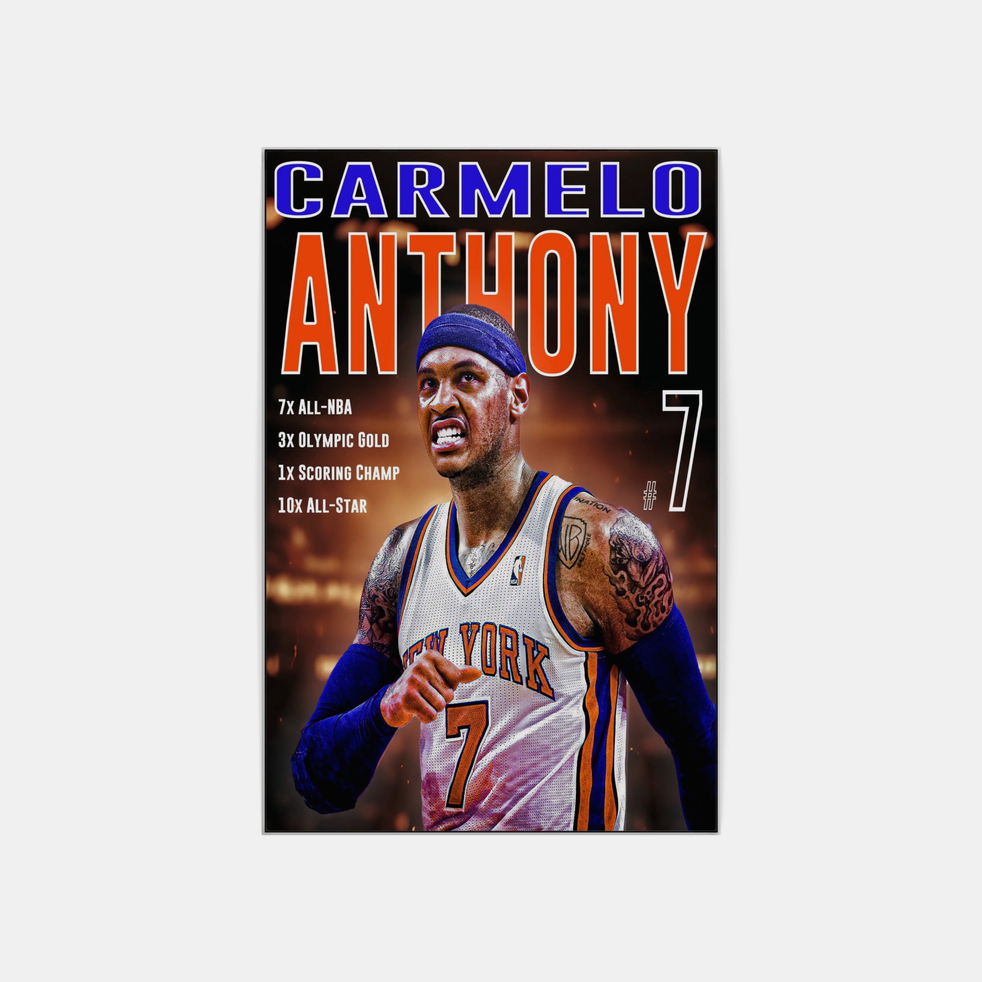 Plakat - Carmelo Anthony nr. 7 - admen.dk