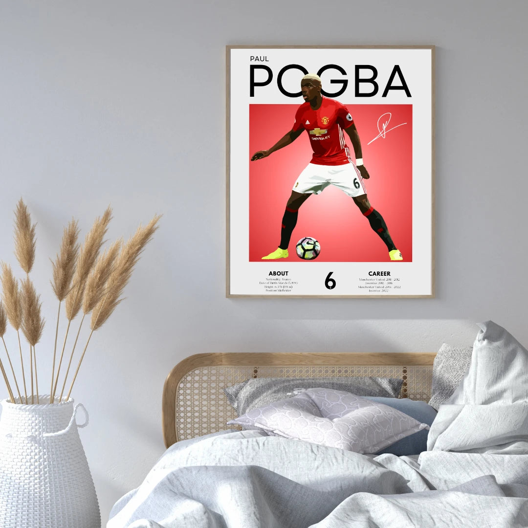 Plakat - Paul Pogba grafisk look