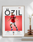 Plakat - Mesut Øzil grafisk look