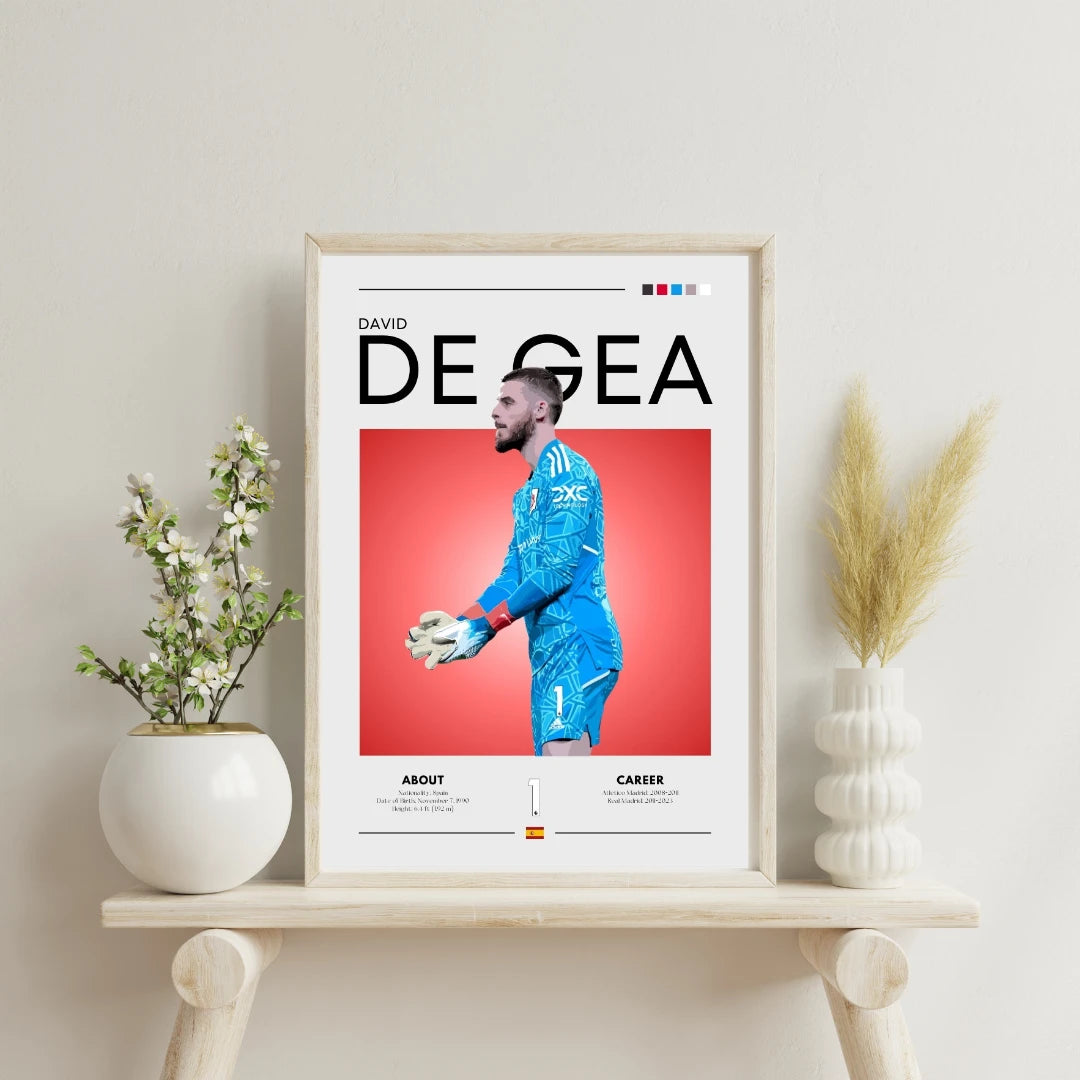 Plakat - David De Gea grafisk look