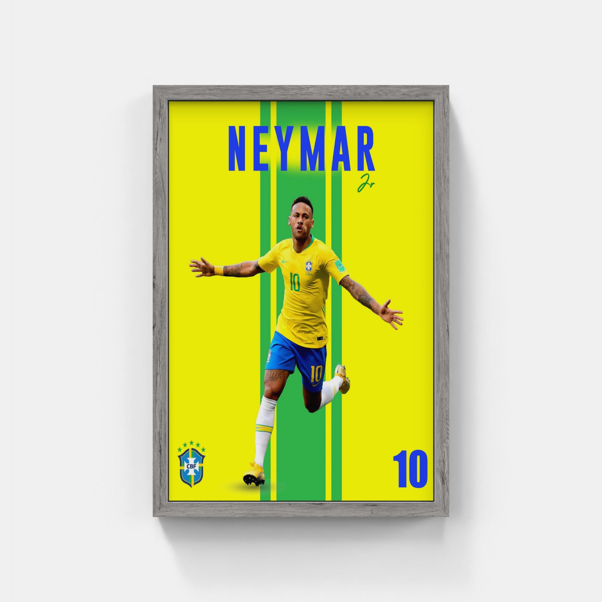 Plakat - Neymar Jr. i sejrdans - admen.dk