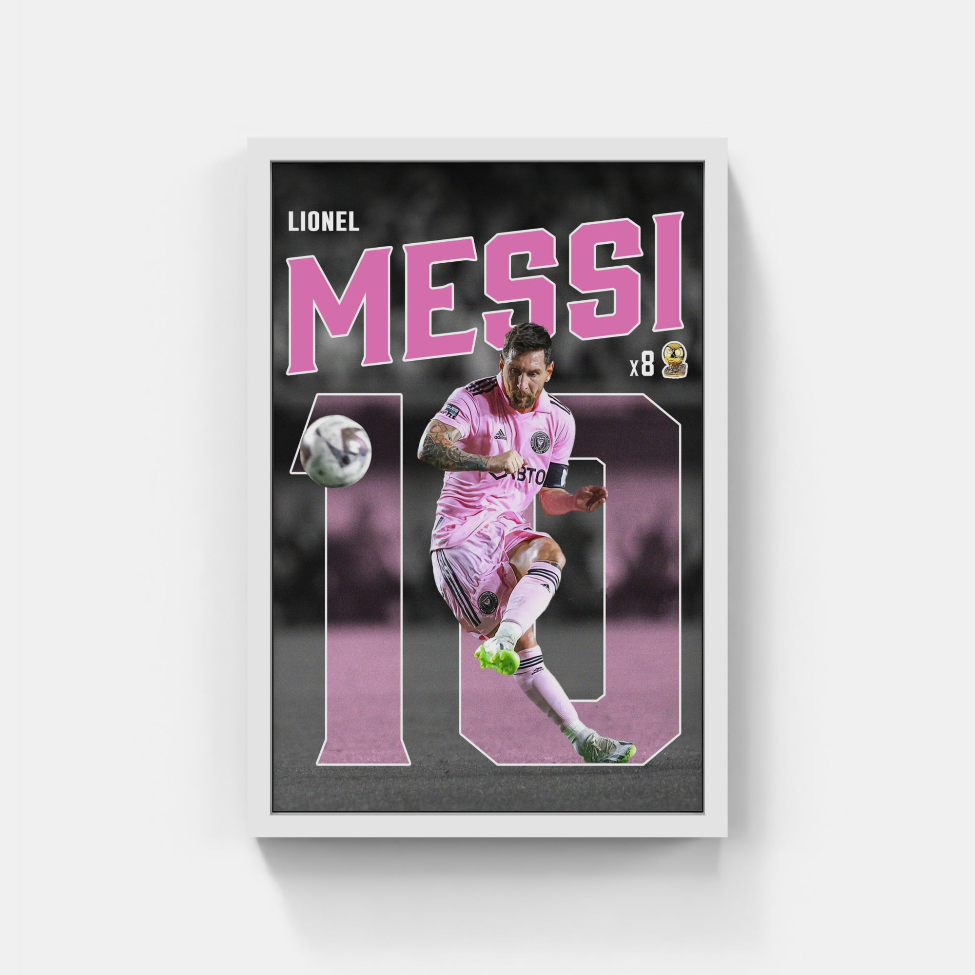 Plakat - Messi Inter Miami kunst - admen.dk