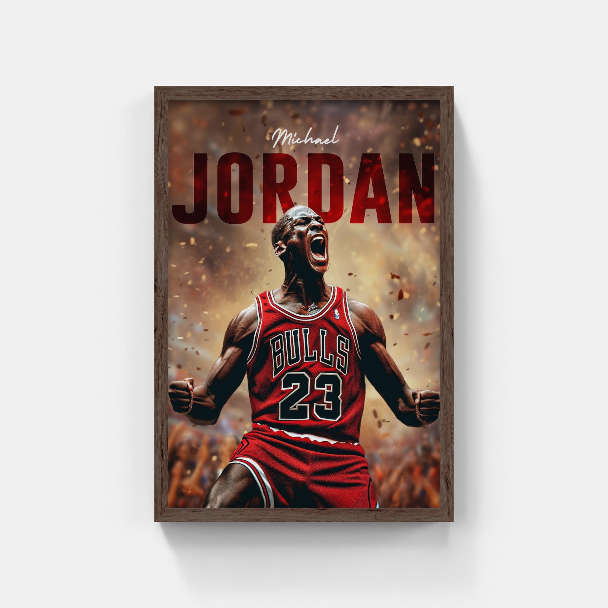 Plakat - Michael Jordan i jubel - admen.dk