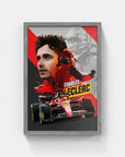 Plakat - Charles Leclerc style - admen.dk