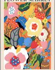 Plakat - Columbia - Flower market - admen.dk