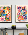 Plakat - Columbia - Flower market - admen.dk