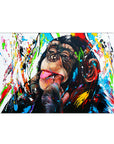 Canvas - Funny monkey kunst - admen.dk