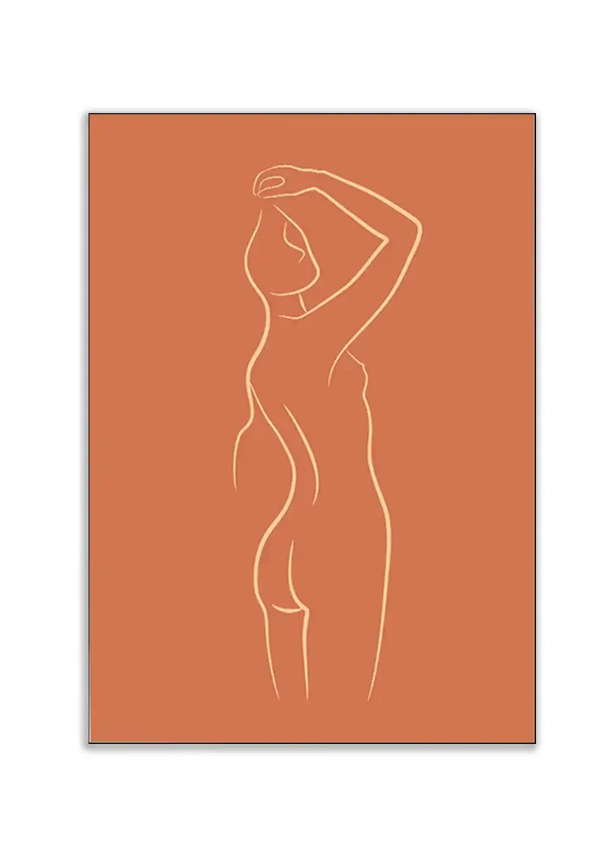 Plakat - Girl body kunst - admen.dk