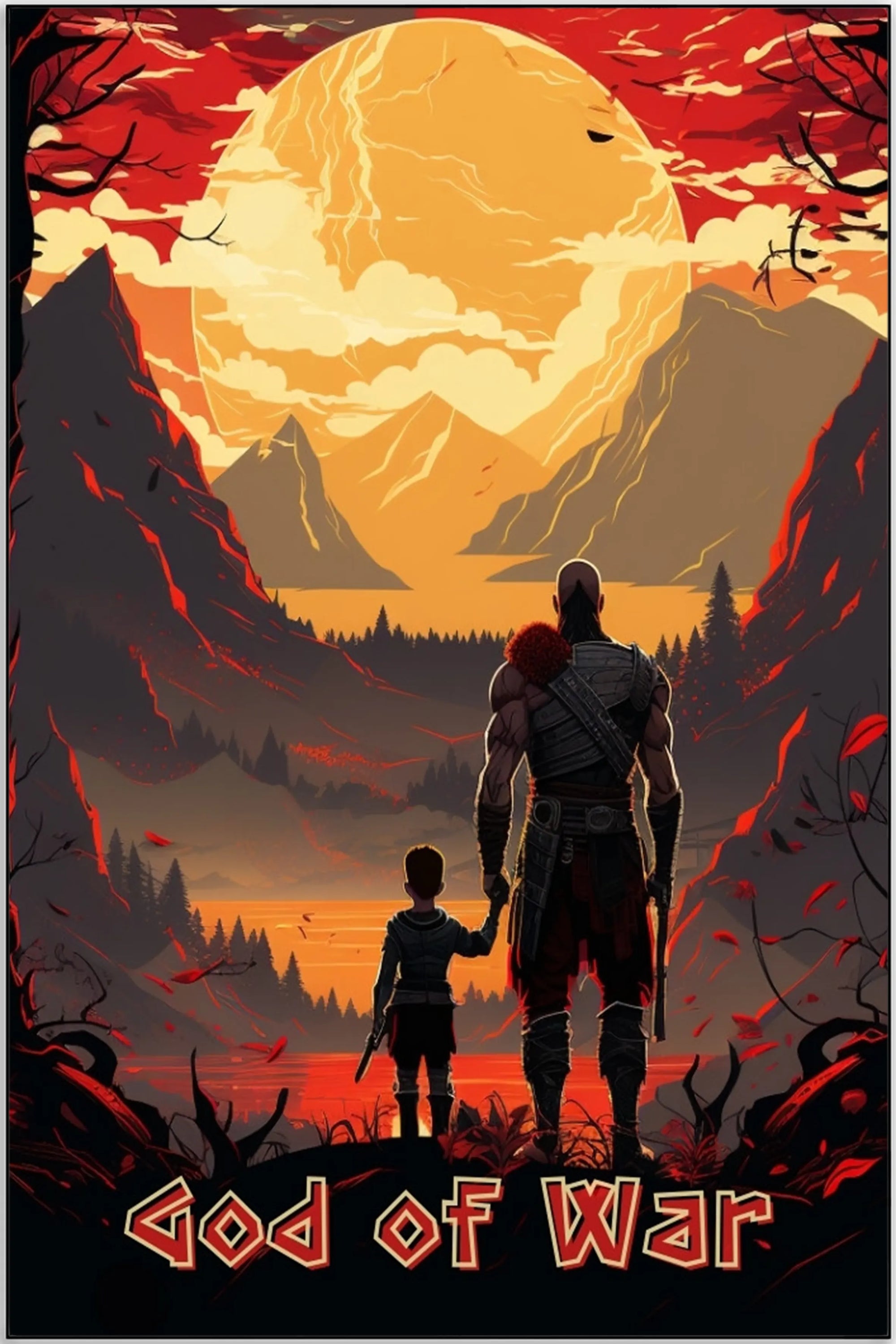 Plakat - God of war verden - admen.dk