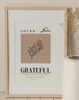 Plakat - Grateful kalligrafi - admen.dk