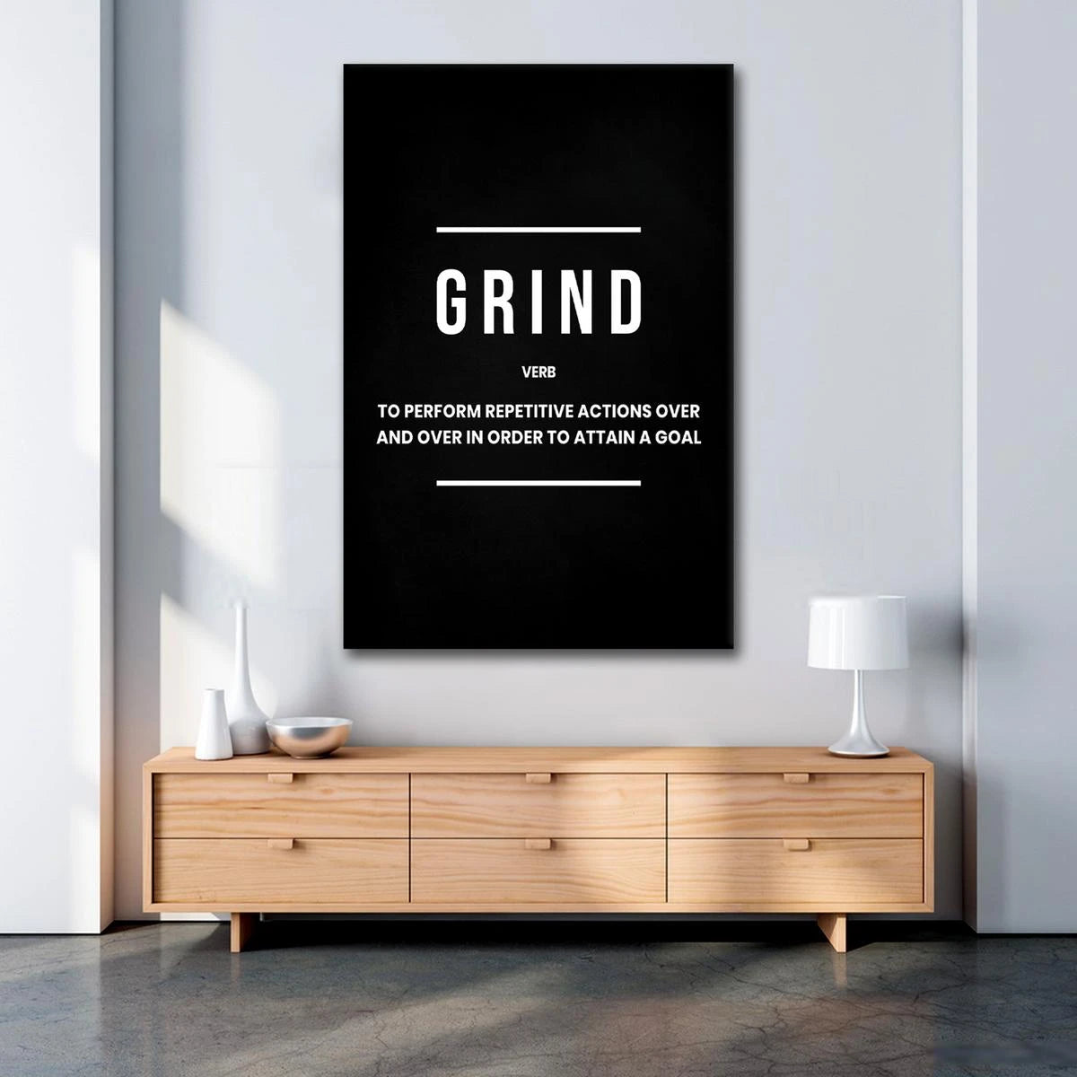 Plakat - Grind verb citat - admen.dk