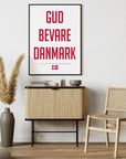 Plakat - Gud bevare Danmark citat - admen.dk