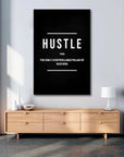 Plakat - Hustle verb citat - admen.dk