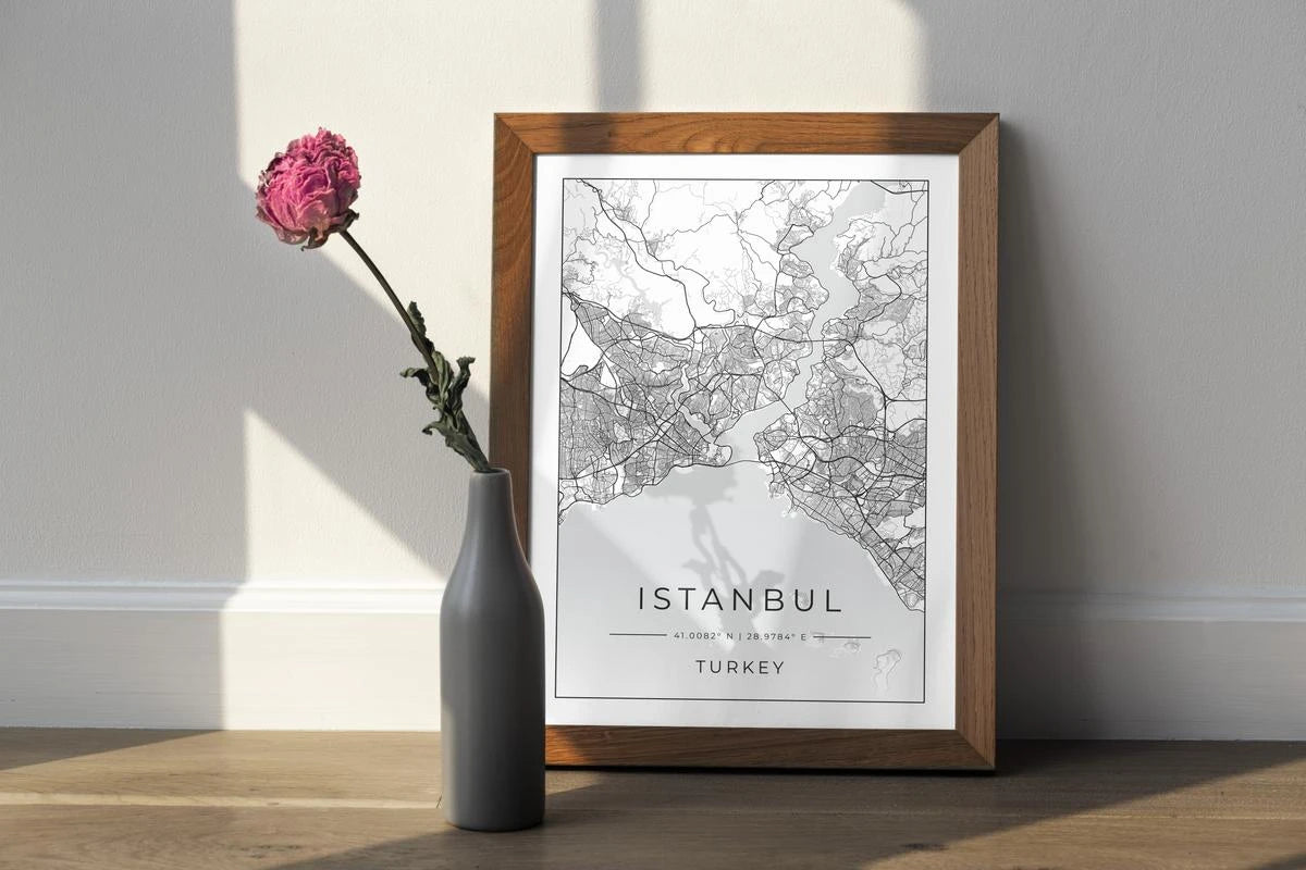 Plakat - Istanbul kort - admen.dk