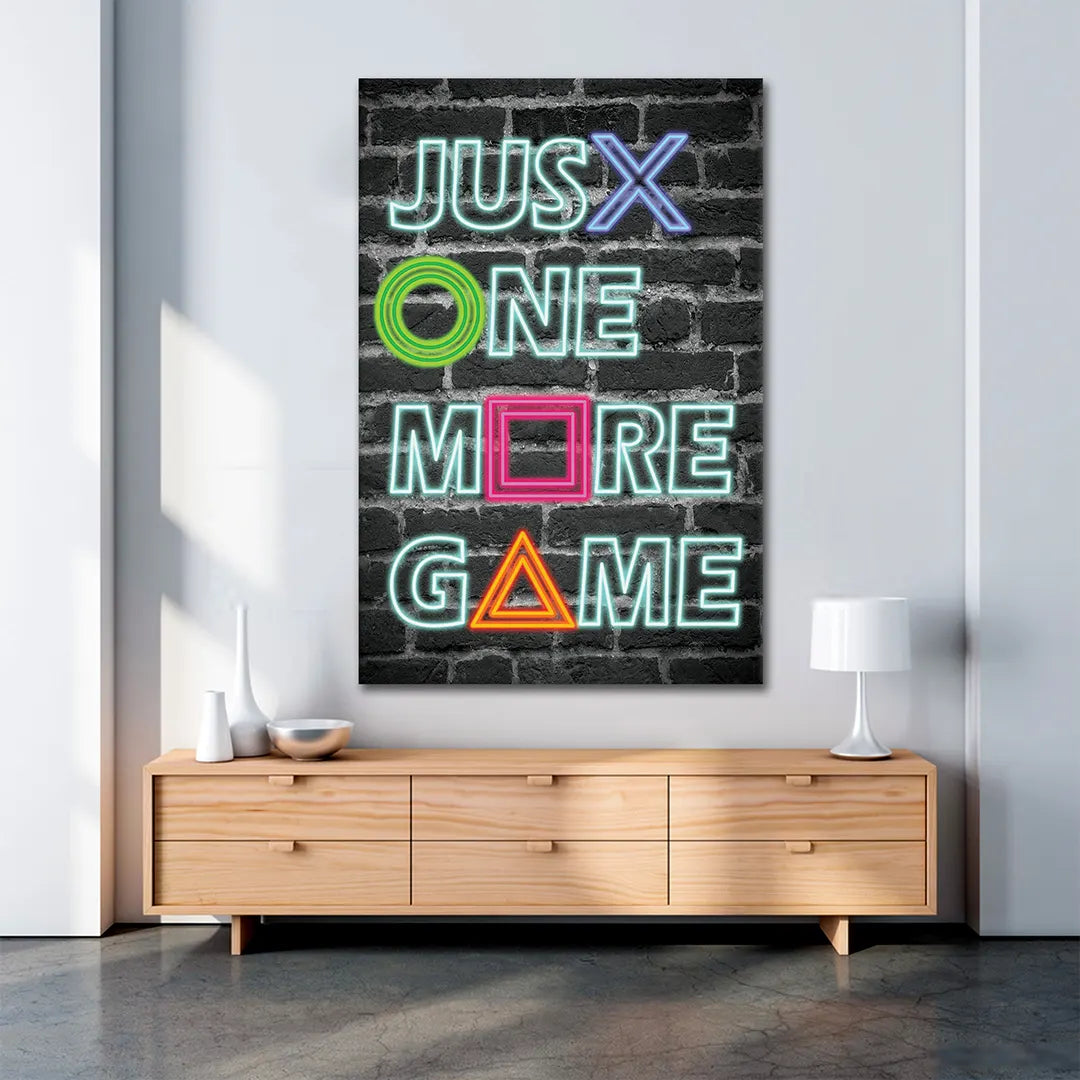 Plakat - Just one more game - admen.dk