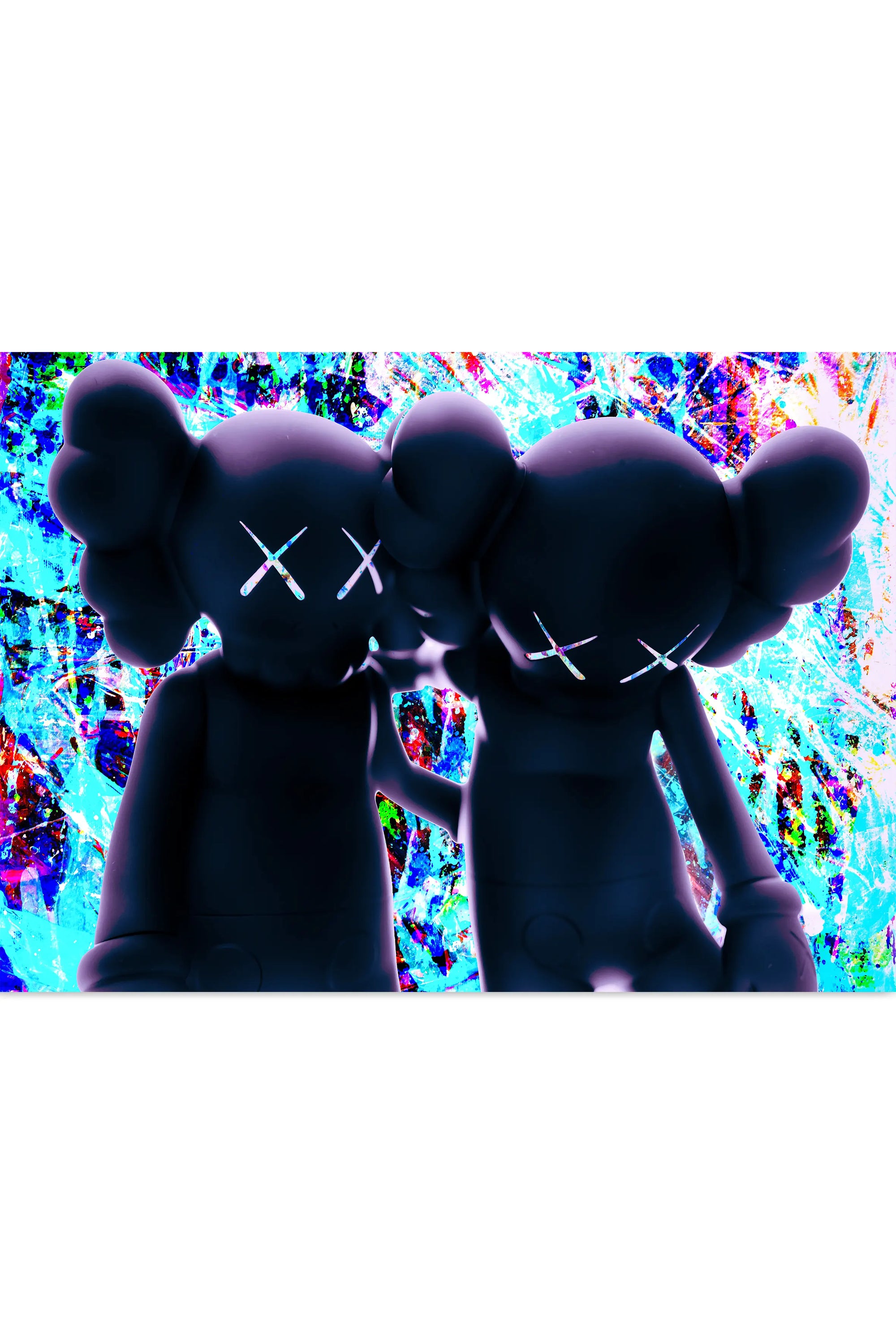 Plakat - Kaws vi er sammen kunst - admen.dk