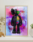 Plakat - Kaws i half body kunst