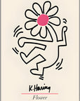 Plakat - Keith Haring i pink - admen.dk