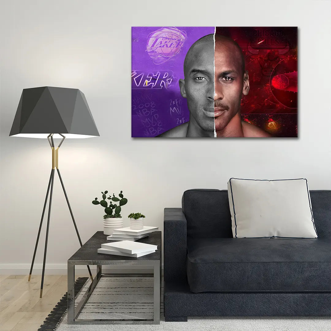 Plakat - Kobe Bryant og Michael Jordan - admen.dk