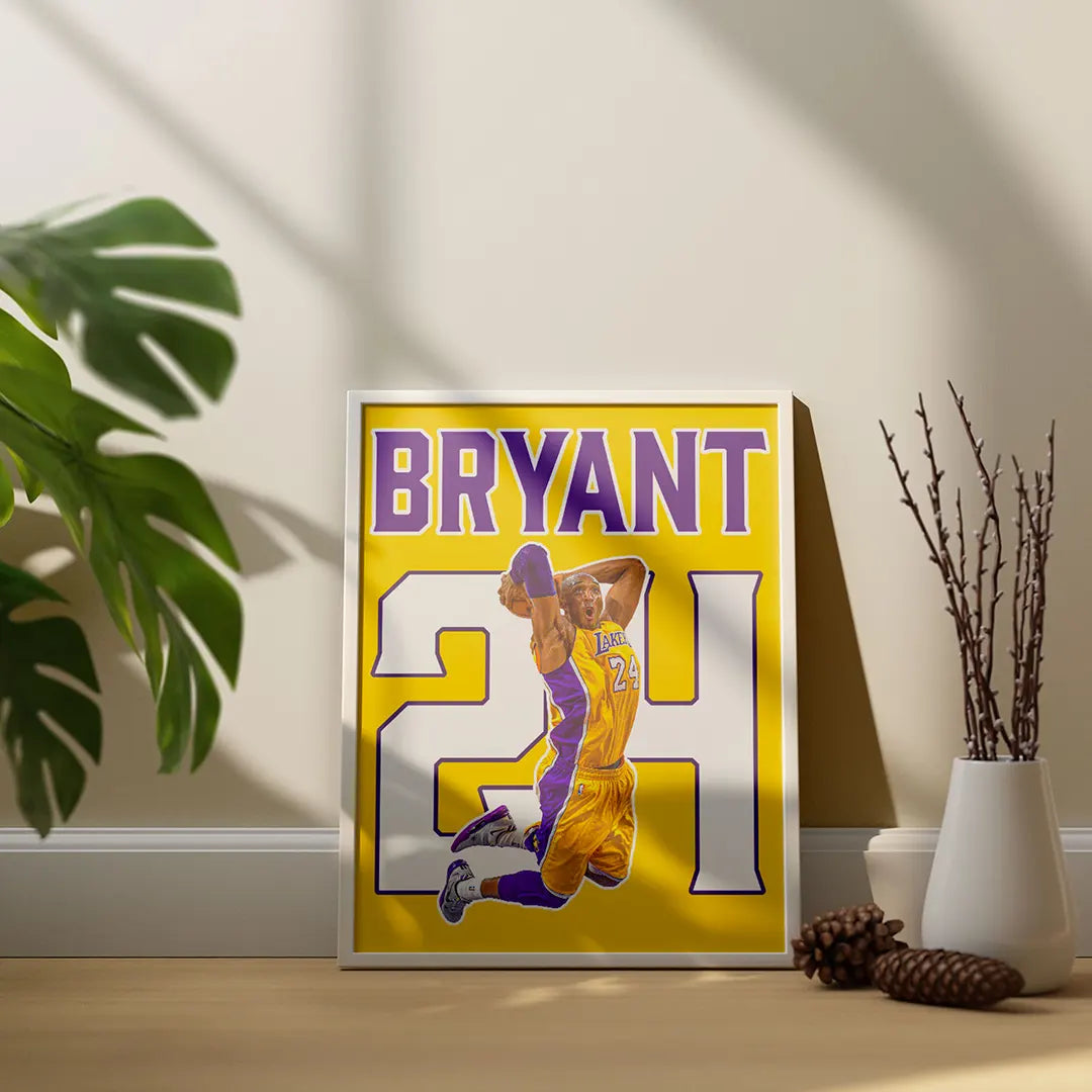 Plakat - Kobe Bryant 24 - admen.dk