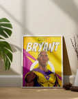 Plakat - Kobe Bryant superhelt - admen.dk