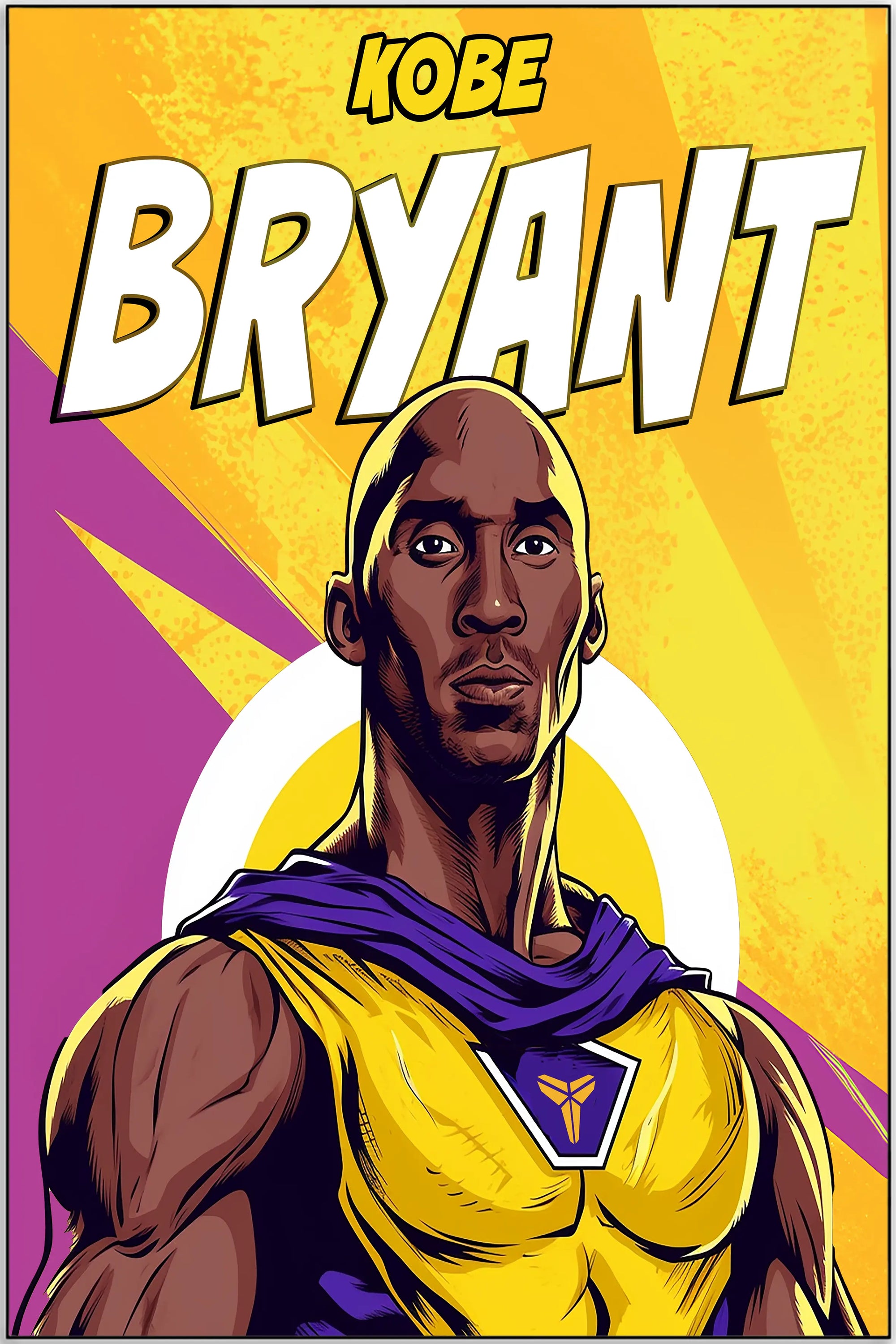 Plakat - Kobe Bryant superhelt - admen.dk