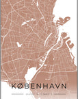 Plakat - København - rød - admen.dk