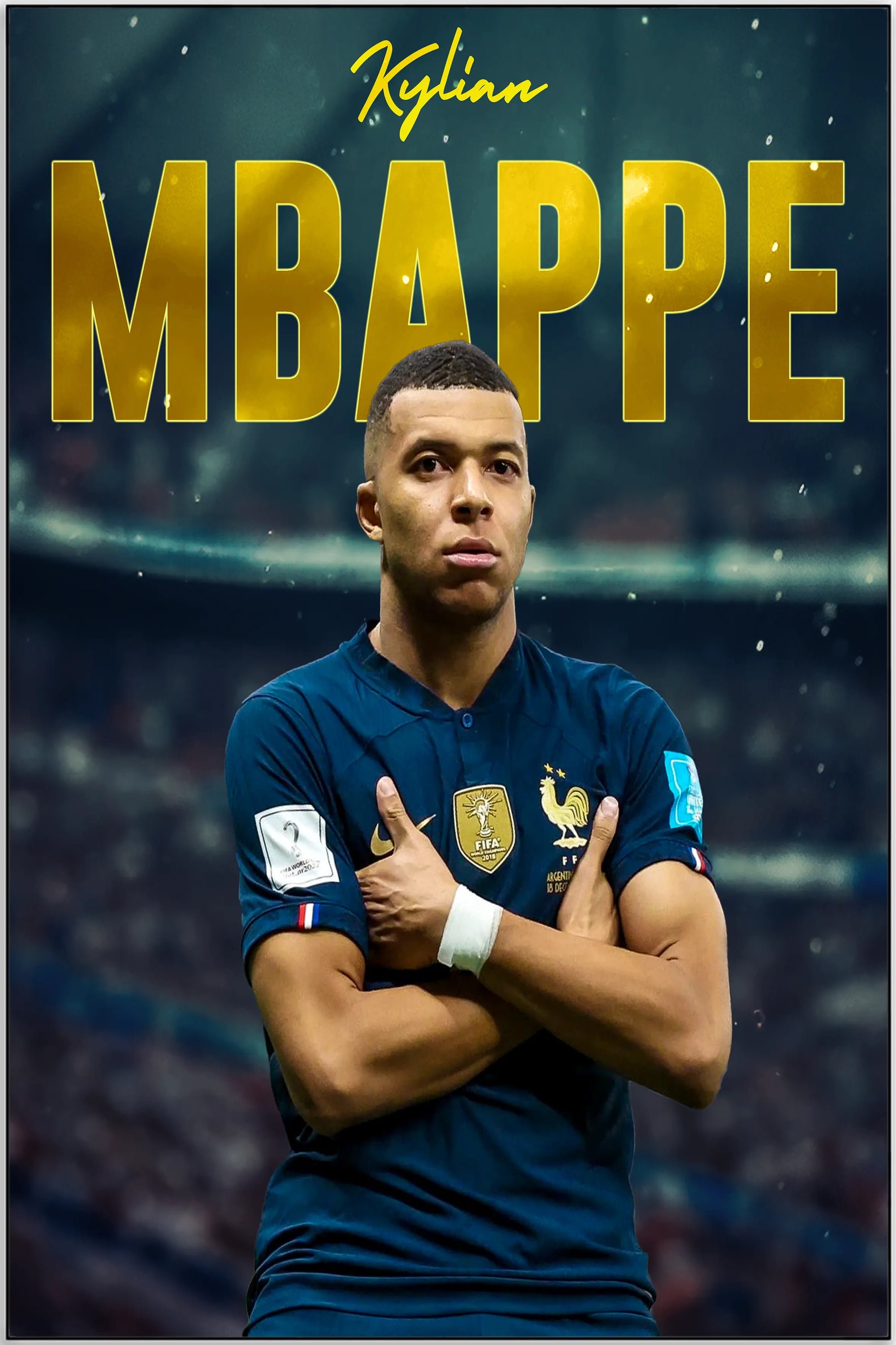 Plakat - Kylian Mbappe - admen.dk