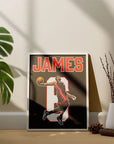 Plakat - Lebron James i hopla - admen.dk