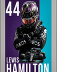 Plakat - Lewis Hamilton nr. 44 - admen.dk